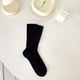 thumbnail image 1 of Xiao Hua 3 pares de calcetines casuales ligeros de tubo medio para mujer, calcetines para mujer, calcetines de color crema para mujer, tallas 6-11, negros, 1 of 4