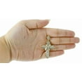 thumbnail image 3 of 3.00 Ct. Mens Diamond Cross Pendant Pave Set Charm 14K Yellow Gold Finish, 3 of 3