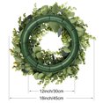 thumbnail image 3 of Unique Bargains Eucalyptus Wreaths for Front Door Handmade Wreath Window Wedding Decor 18", 3 of 7