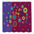 thumbnail image 3 of Ambesonne Trippy Shower Curtain, Geometric Tree Branches, 69"Wx84"L, Purple Maroon, 3 of 5