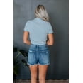 thumbnail image 6 of Veridy Ribbed Top - Sky Blue, 6 of 6