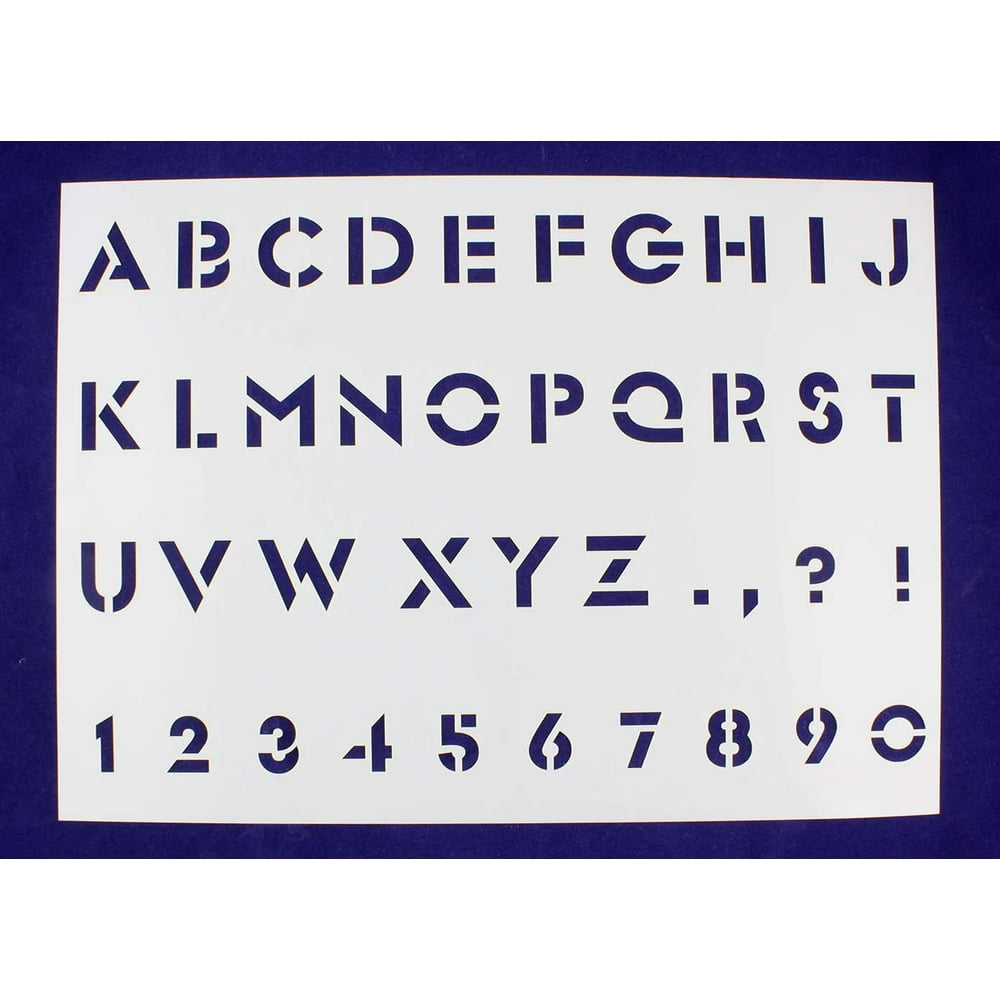 Alphabet Numerical Stencils 13 H X 18 W Letters Measure Approx 1 alphabet-numerical-stencils-13-h-x-18-w-letters-measure-approx-1