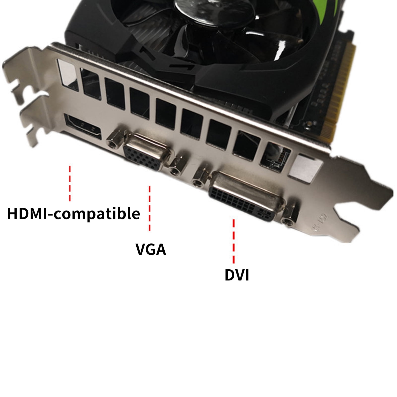 Naierhg GTX1050TI Graphics Card 4GB DDR5 PCI-E 2.0 16X High Speed Gaming Video Card for Desktop