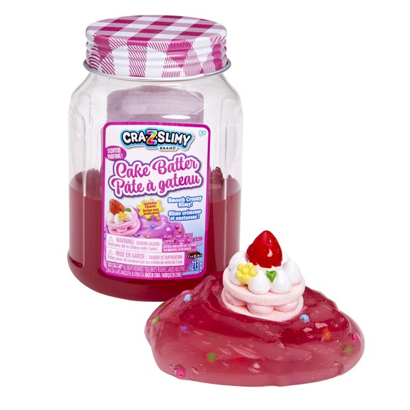 Cra-Z-Art Slimy Cake Batter Slime, Mason Jar, Slime Kit Ages 6+. Great Gift for any occasion.