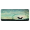 thumbnail image 1 of Whale Kitchen Mat, Environmental Image with a Whale in an Egg near an Oil Part and Plane Art, Plush Decorative Kitchen Mat with Non Slip Backing, 47" X 19", Multicolor, by Ambesonne, 1 of 1