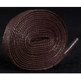 thumbnail image 4 of Santimon 2 Pairs Classic Waxed Flat Shoelace for Boots/ Sneakers/ Sport Shoes 59" Coffee, 4 of 7