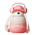 thumbnail image 4 of Botella de agua de oso Macarena 650 ml Rosa a prueba de fugas, 4 of 8