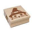 thumbnail image 1 of Peeking Witch Cat Halloween Square Rubber Stamp Stamping Scrapbooking Crafting - Small 1.25in, 1 of 7