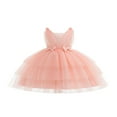 thumbnail image 1 of Bébé Fille Bowknot Rayé Robe Formelle Robes de Soirée, 1 of 6