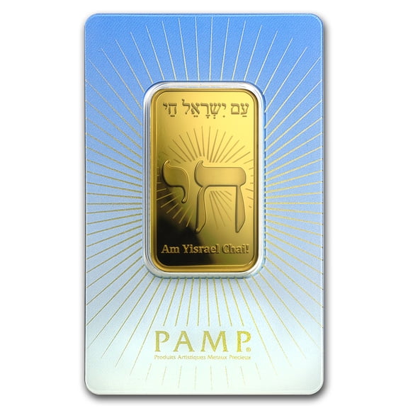 1 oz Gold Bar - Religious Series (Am Yisrael Chai!)