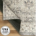 thumbnail image 6 of ReaLife Machine Washable Rug - Stain Resistant, Non-Shed - Eco-Friendly, Padded, Family & Pet Friendly - Made from Premium Recycled Fibers - Paz Border Distressed Beige Gray Ivory - 2'6" x 10', 6 of 6