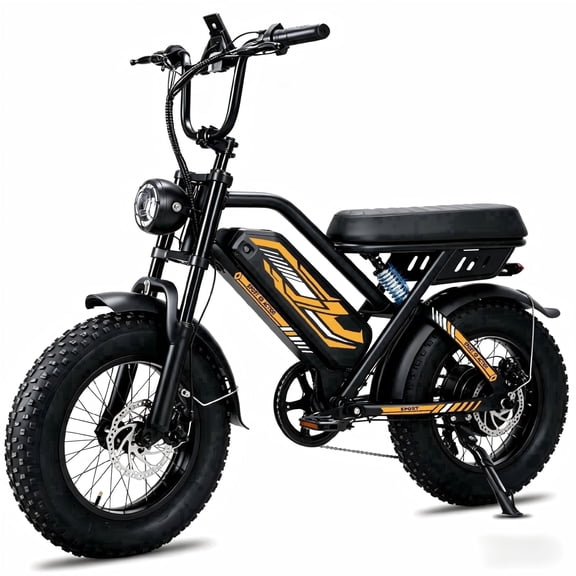 1000W Peak Motor Electric Bike For Teens, 16" Fat Tire Ebike, 25MPH, Up to 60 Miles Mountain Bike, 48V 15.6Ah Removable Battery, Dual Suspension, Cruise Control, All-Terrain for Mountain,UL2849