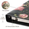 thumbnail image 4 of PU Leather Photo Album with Self-Adhesive Pages Scrapbook DIY Picture Holds 20+ Sheets Pink Rose Bushes, 4 of 9