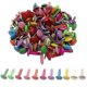 thumbnail image 1 of 100 alfileres partidos multicolores, sujetadores de metal pastel, mini tachuelas, tachuelas redondas, 1 of 5