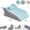 ice-silk blue, variant on GEEKLiYun Ergonomic Memory Foam Wedge Pillow, 18.5 Degree Angled Support Pillow for Neck Back Waist and Legs, Multi Position Bed Wedge Pillow for Sleeping Reading Relaxing, Removable Cover
