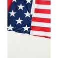 thumbnail image 6 of Suealasg 4th of July Toddler Baby Boys 3Pcs Rash Guard Swimsuit Set 1T 2T 3T 4T 5T Long Sleeve Stars Stripe Print Swim Tops and Trunks Hat Kids Summer Swimwear Bathing Suit, 6 of 8