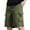 Army Green, variant on YUGYXL Drawstring Cargo Shorts for Men Fashion Solid Color Wide Leg Shorts with Multi Pockets Outdoor Vacation Shorts Blue XXXL
