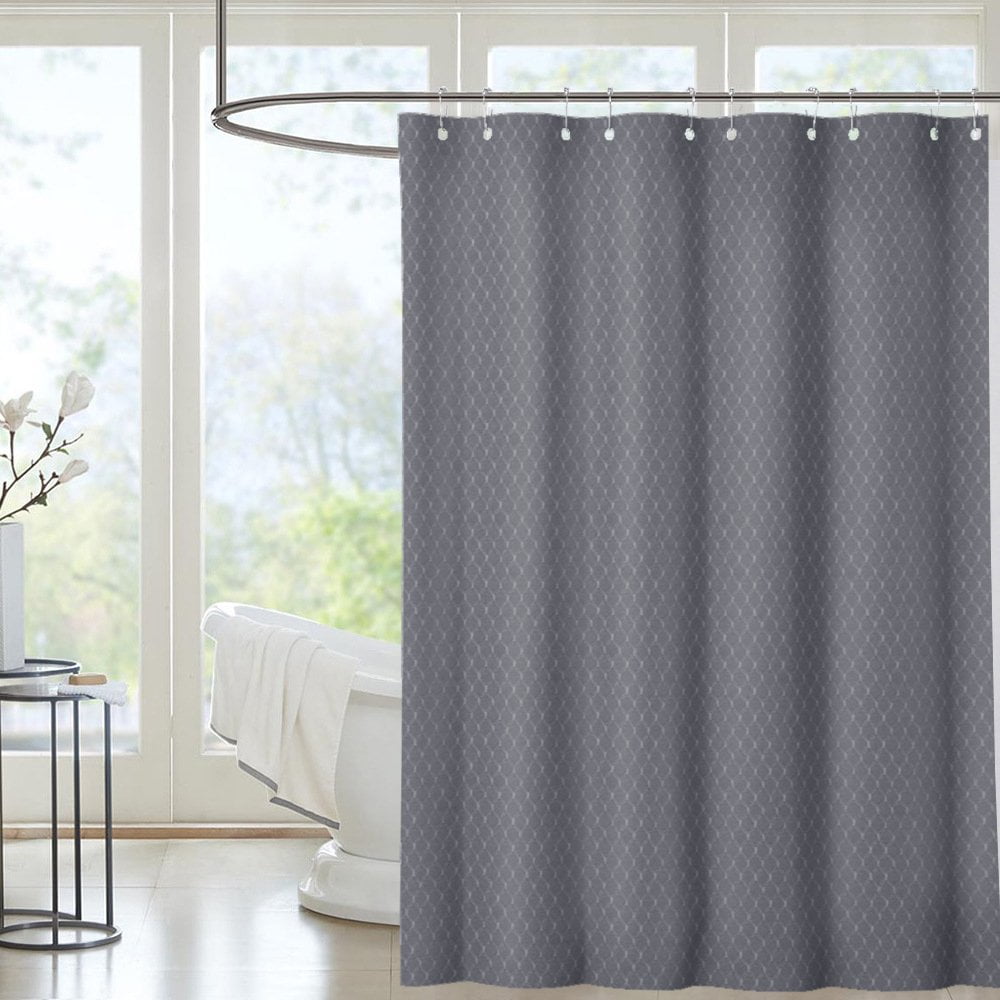 Iahome Shower Curtain Set Machine Washable Waterproof Curtains With 12 Rust Proof Hooks Polyester Fabric For Bathroom Iahome Shower Curtain Set Machine