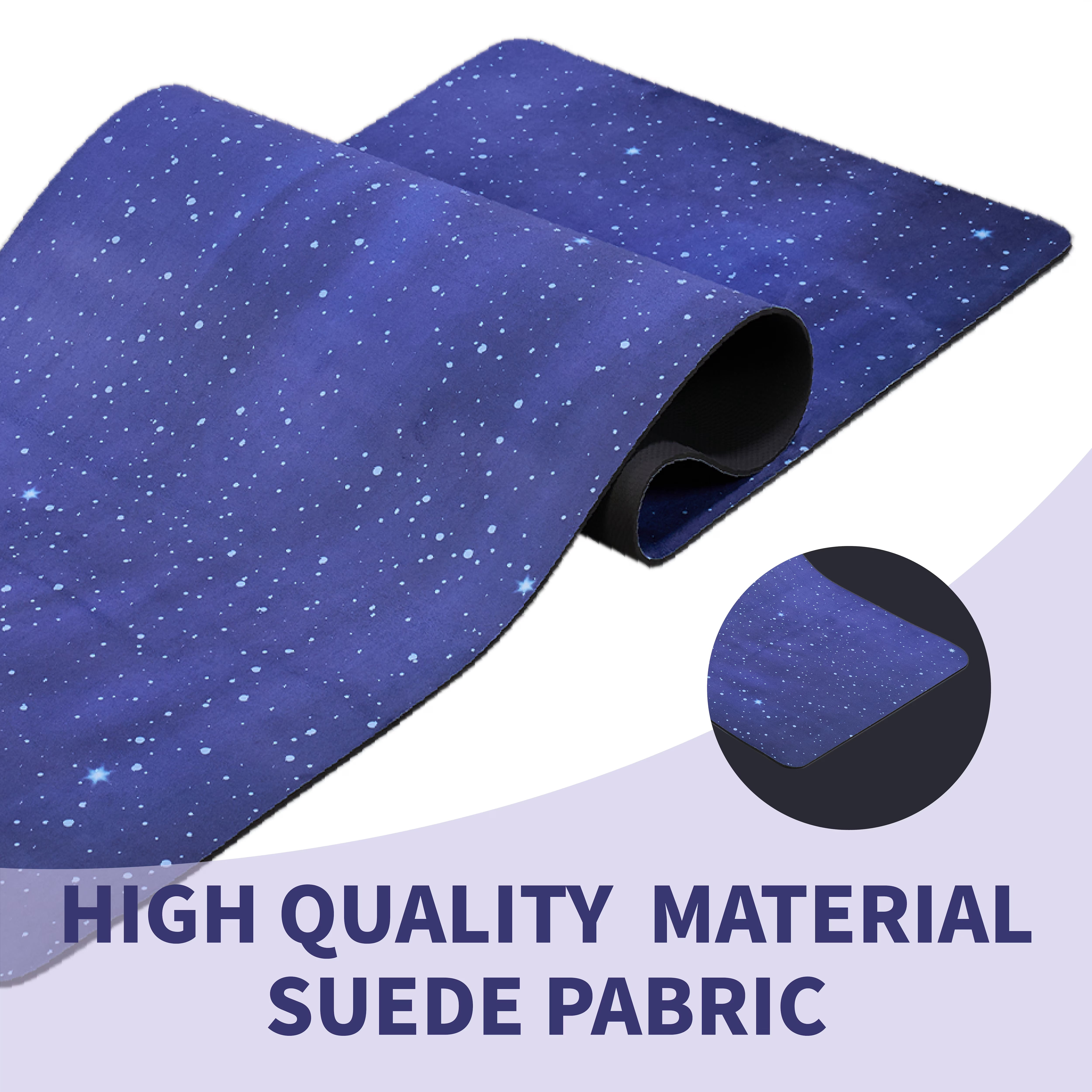 Avobird Yoga Mat, Non-Slip Design, Professional TPE Exericise Mat,72" x 24" 5mm Thick, Multi-Purpose Workout Mat for Women, Pilates Fitness and Floor Exercises(Blue Sky)