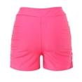 thumbnail image 6 of DHFJKG Summer Swim Shorts For Women Solid Color Ruched High Waist Tummy Control Swimwear Bottoms Comfortable Water Sports Trendy Beachwear, 6 of 9
