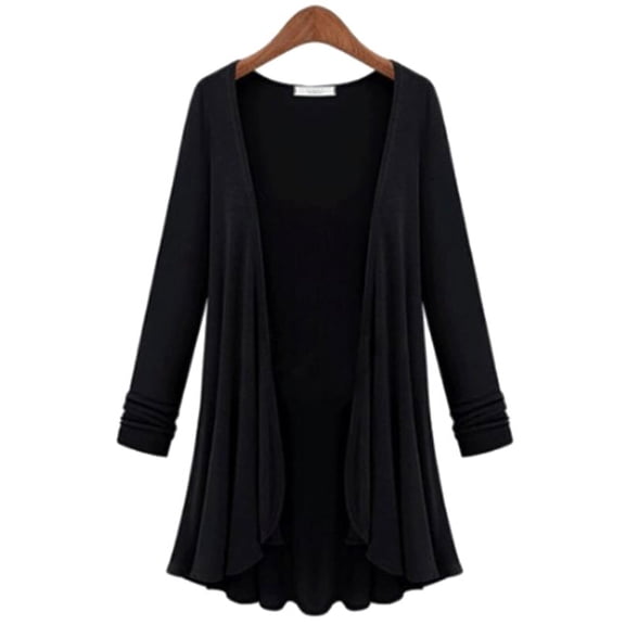 Women's Casual Oversize Long Sleeve Open Front Cardigan