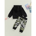thumbnail image 5 of 2Pcs Baby Boys Hoodie Tops Pants Set 3M 6M 12M 18M 24M 3Y 4Y 5Y 6Y Letter Print Sweatsuit Clothes Fall Winter Outfits, 5 of 10