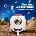 thumbnail image 3 of Máquina automática de burbujas con forma de cohete, soplador con forma de astronauta, fabricante de jabón, juguete eléctrico para exteriores, regalo para niños, 3 of 4