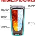 thumbnail image 2 of Thank You Gifts for Women, Thank You For Being Awesome Travel Tumbler, Funny Graduation Appreciation Christmas Gifts for Her BFF Friends Mom Wife Sister, Insulated Stainless Steel Tumbler(20oz, Mint), 2 of 6