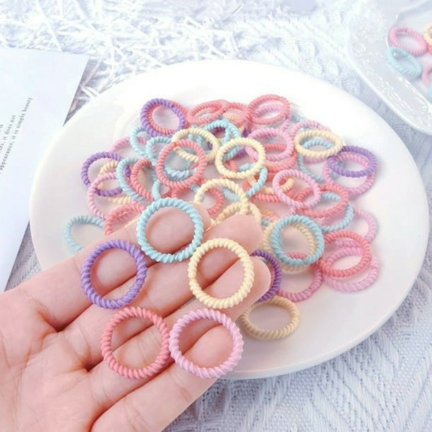 Banda De Pelo De Moda Cuerda Colores Elástica Accesorios Para El Cabello De Las Niñas Herramientas Esenciales Para Los Peinados