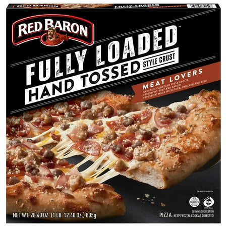 Red Baron Fully Loaded Meat Lover's Hand Tossed Crust Frozen Pizza, 28.4 oz