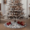 thumbnail image 4 of Fotbe Leopard And Zebra Pattern Christmas Tree Skirt, Tree Skirts Plush Christmas Decorations, Christmas Tree Skirts Xmas Decorations Holiday Party Decor-48", 4 of 6