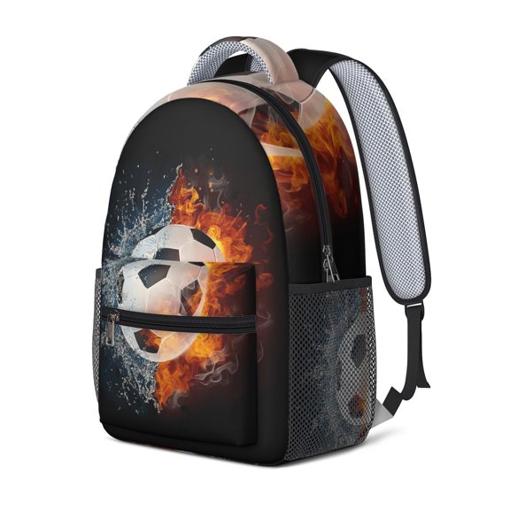 Golf Basketball Soccer Football Sports Backpack for with Athlete Print School Travel