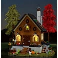 thumbnail image 2 of Chalet Style Forest Cabin 1643 Piece Modular City Building Blocks Toy Bricks Set Model Expert Creator with LED Light Set| General Jim's Toys| Compatible with Lego, Cobi, Wange, Sembo and all major bri, 2 of 8