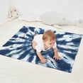 thumbnail image 2 of Blue White Tie Dye Mandala Pattern Blanket,Comfortable Soft Flannel Throw Blanket,All Season,Warm Lightweight Blankets for Sofa Bed Couch Living Room Chair,30"x40", 2 of 4