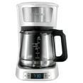 thumbnail image 4 of Gourmia 12 Cup Programmable Hot & Iced Coffee Maker with Keep Warm Feature - White, New, 4 of 7
