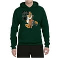 thumbnail image 2 of Wild Bobby God Made Me This Way Cross with Sunflowers Inspirational/Christian Unisex Hoodie Sweatshirt, Forest Green, XX-Large, 2 of 6