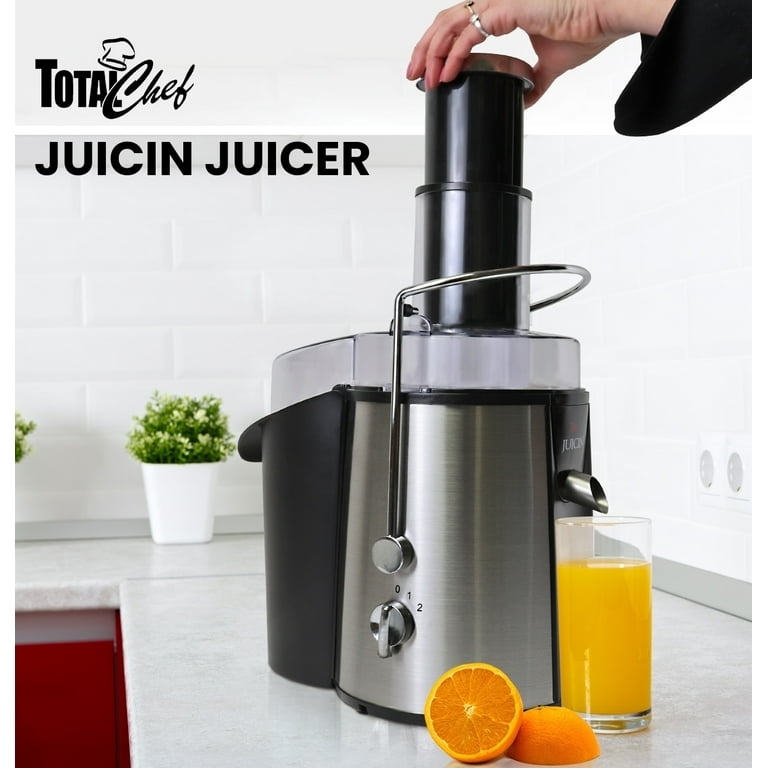 Total Chef Juicin' Juicer Wide Mouth Centrifugal Juice Extractor