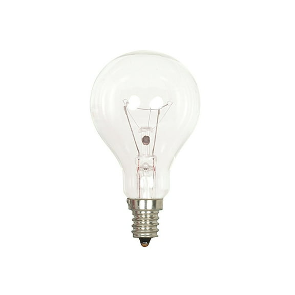 Satco 40 Watt A15 Incandescent - Clear - Appliance Lamp - 1000 Average rated hours