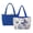 Butterfly Floral, variant on Sea Turtle Coral Print Tote Bags for Women Srping Summer Outdoor Tote Bag Organizer with Side Pockets Large Capacity Reversible Shoulder Bag for Work Shopping Travel, Blue