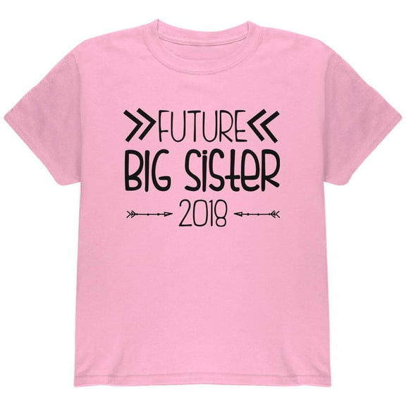 Future Big Sister Arrows 2018 Youth T Shirt Light Pink YXL