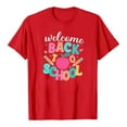 thumbnail image 4 of LEKDFST Happy First Day of School Shirts for Boys Girls Pre Kindergarten 1st 2nd 3rd Grade Back to School T-Shirt Unisex Kids Tee Top Red 7-8 Years, 4 of 4