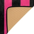 thumbnail image 4 of Ryvnso Pink and Black Stripe Pattern Area Floor Rugs Soft Non-Slip Large Mats Nursery Carpets 63" x 48", 4 of 7