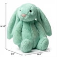 thumbnail image 2 of Juguetes de peluche de conejito de Pascua de 9,8 pulgadas, color verde salvia, peludos y holgados, animales de peluche de conejito de color sólido, peluches de eucalipto difusos para decoración, 2 of 8