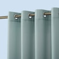 thumbnail image 2 of Sun Zero Sailor Indoor/Outdoor Uv Protectant Room Darkening Grommet Curtain Panel, 54"X95", Soft Teal, 2 of 7
