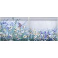 thumbnail image 3 of Wildflowers Kitchen Curtains 2 Panels UV Protected Tier Curtains, Half Window Curtains Kitchen Tiers for Guest Room Bathroom Sink Laundry Room Basement,36 x 27 Inch, 3 of 7