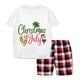 thumbnail image 3 of Pijamas familiares navideños a juego con eslogan Christams In July, conjuntos de Pijamas cortos grises, 3 of 3