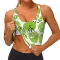thumbnail image 3 of Picia Green Various Lemons Sports Bra for Women,Padded Strappy Sports Bras Medium Support Yoga Bra with Removable Cups,Running Yoga Bra-X-Large, 3 of 9