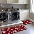 thumbnail image 4 of Merry Christmas Kitchen Mats Set of 2 Red Buffalo Plaid Kitchen Rugs Set Snow Flake Xmas Kitchen Mats for Floor Cushioned Anti-Fatigue Kitchen Mat Kitchen Decor Floor Mats, 4 of 6