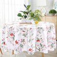 thumbnail image 2 of Floral Tablecloth, Wild Flower Table Cloth, Spring Summer Waterproof Wrinkle Free Tablecloth for Outdoor, Picnic, Camping, Patio, Party, Kitchen, Dining Room, Round 60 inch, 2 of 7