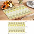 thumbnail image 6 of Yellow Boho Flowers Placemats Set of 12 Modern Luxurious Geometric Floral Place Mats Indoor Wipeable Table Mats Washable Cloth Dining Table Placemats for Kitchen Holiday Party Home Decor 13x19 Inch, 6 of 9
